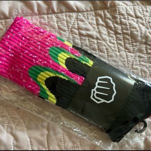 Feed me Fight me crew socks